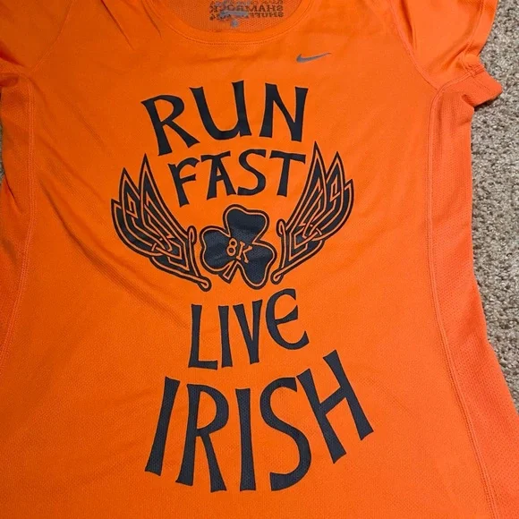 Nike Dri-fit Run fast Live Irish shamrock shirt size XS - Picture 2 of 9